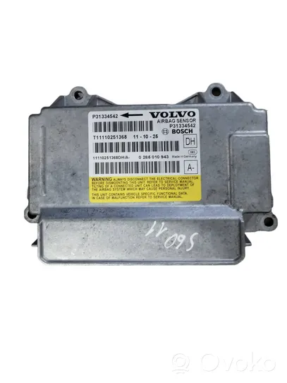 Volvo S60 Airbag control unit/module P31334542