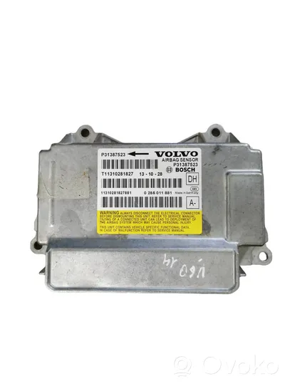 Volvo V60 Airbag control unit/module 0285011881