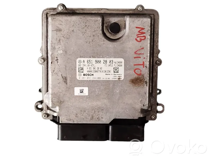 Mercedes-Benz Vito Viano W447 Calculateur moteur ECU A6519002803