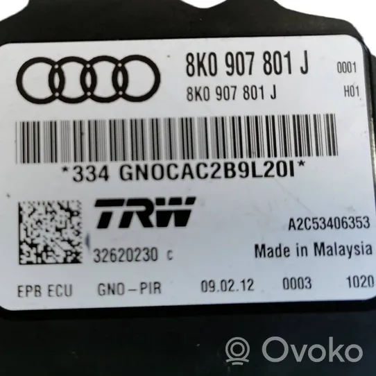 Audi Q5 SQ5 Rankinio stabdžio valdymo blokas 8K0907801J