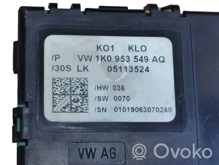 Volkswagen Touran I Czujnik kąta skrętu 1K0953549AQ