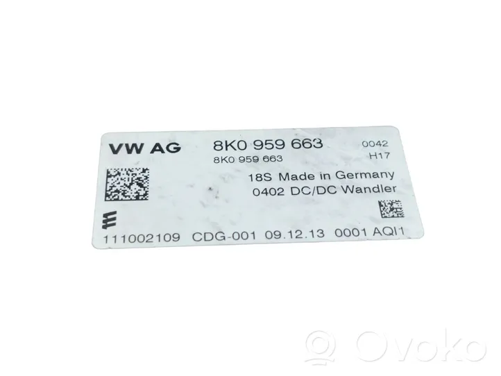 Audi A4 S4 B8 8K Citu veidu vadības bloki / moduļi 8K0959663