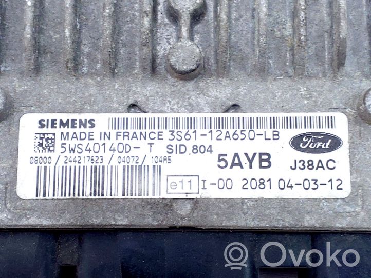 Ford Fusion Sterownik / Moduł ECU 3S6112A650LB
