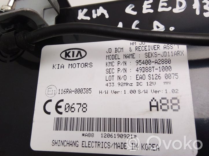 KIA Ceed Sterownik / Moduł komfortu 95400A2880