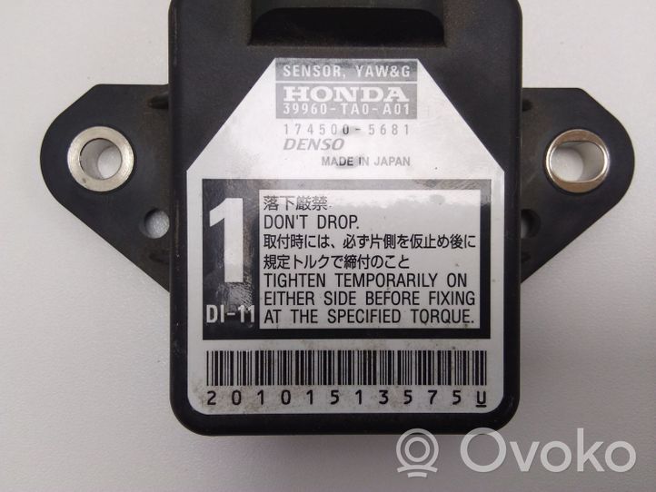 Honda Jazz Capteur d'accélération 39960TA0A01