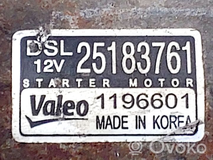 Chevrolet Orlando Motorino d’avviamento 1196601
