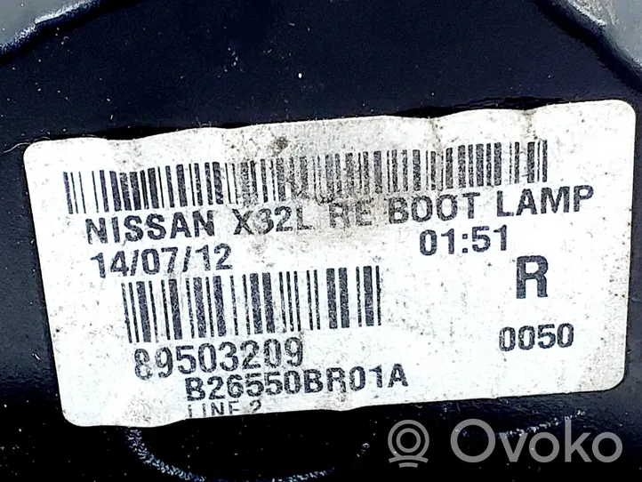 Nissan Qashqai+2 Lampy tylnej klapy bagażnika 89503209