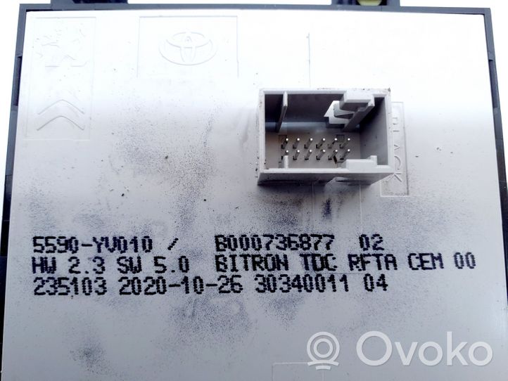 Toyota Aygo AB40 Interruptor de control del ventilador interior 5590YV010