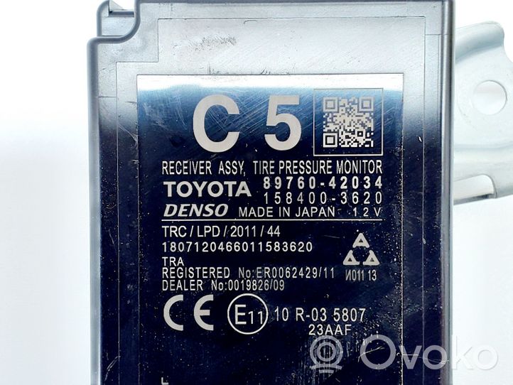 Toyota RAV 4 (XA40) Sterownik / Moduł kontroli ciśnienia w oponach 8976042034