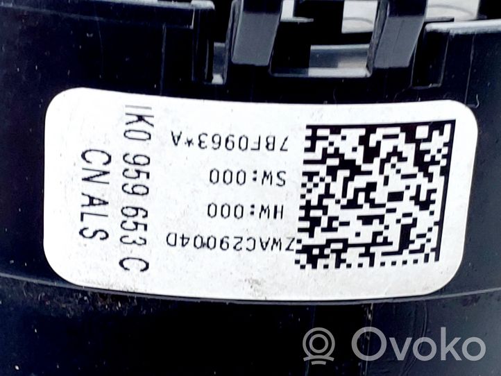 Volkswagen Tiguan Innesco anello di contatto dell’airbag (anello SRS) 1K0959653C