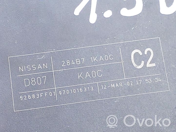 Nissan Juke I F15 Sulakerasiasarja 284B71KA0C