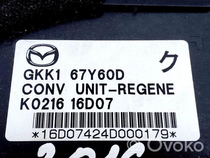 Mazda 6 Unité de commande, module ECU de moteur GKK167Y60D