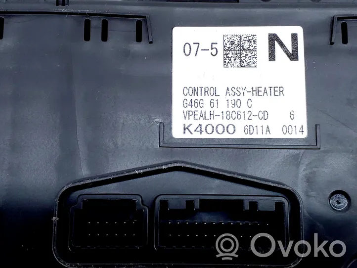 Mazda 6 Interrupteur ventilateur G46G61190C
