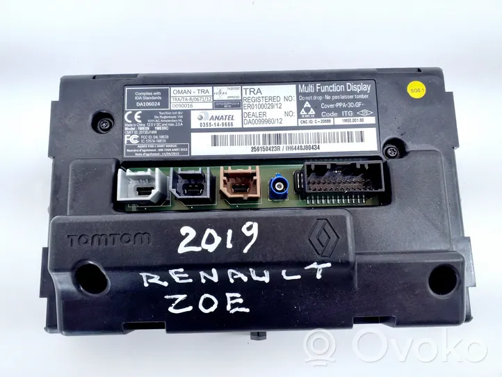 Renault Zoe Monitori/näyttö/pieni näyttö 259150423R