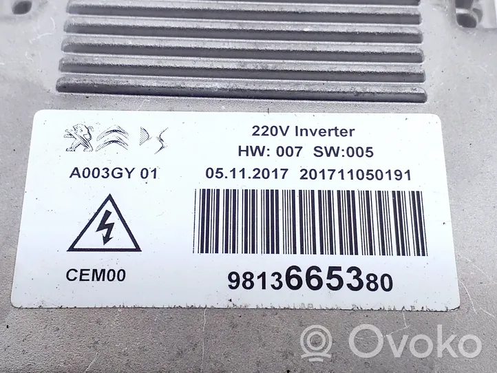 Peugeot 5008 Convertisseur / inversion de tension inverseur 9813665380