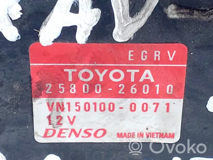 Toyota RAV 4 (XA30) Zawór przepustnicy 2580026010