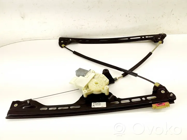 Citroen C4 I Front door window regulator with motor 9675924780