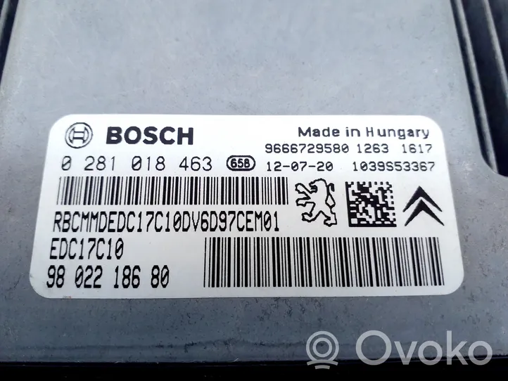 Citroen C4 I Sterownik / Moduł ECU 9802218680