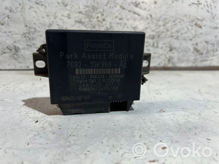 Ford Mondeo MK IV Sterownik / Moduł parkowania PDC 7G9215K866AE