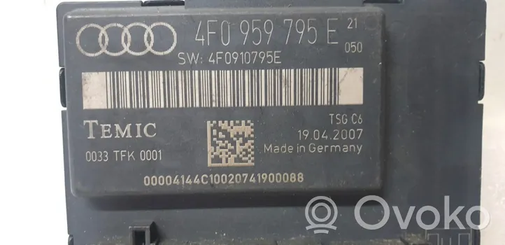 Audi A6 S6 C6 4F Durų elektronikos valdymo blokas 4F0959795E