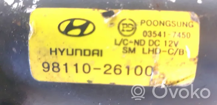 Hyundai Santa Fe Pyyhkimen moottori 9811026100