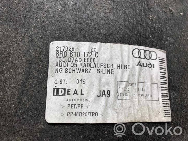 Audi Q5 SQ5 Takapyörän sisälokasuojat 8R0810172C