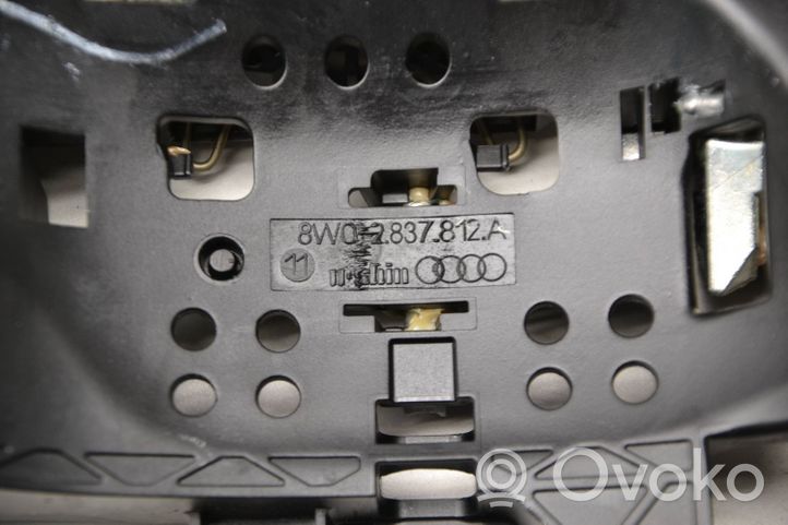 Audi A5 Support extérieur, poignée de porte arrière 8W02837812A