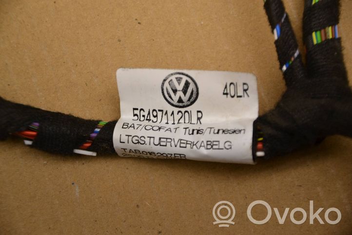 Volkswagen Golf VII Faisceau de câblage de porte avant 5G4971120LR