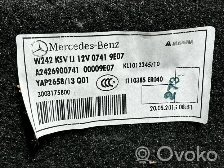 Mercedes-Benz B W246 W242 Sānu dekoratīvās apdares panelis A2426901700