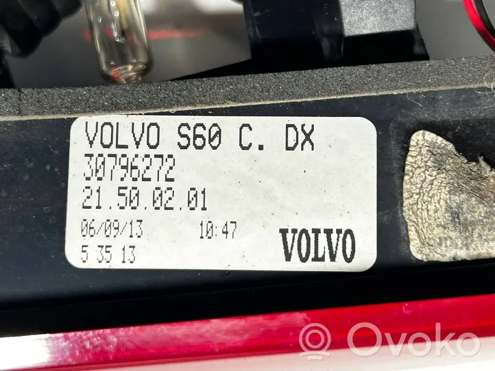 Volvo S60 Luci posteriori del portellone del bagagliaio 30796272