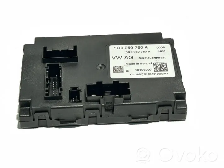 Skoda Superb B8 (3V) Module de commande de siège 5Q0959760A