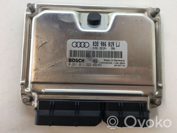 Audi A4 S4 B6 8E 8H Variklio valdymo blokas 038906019LJ