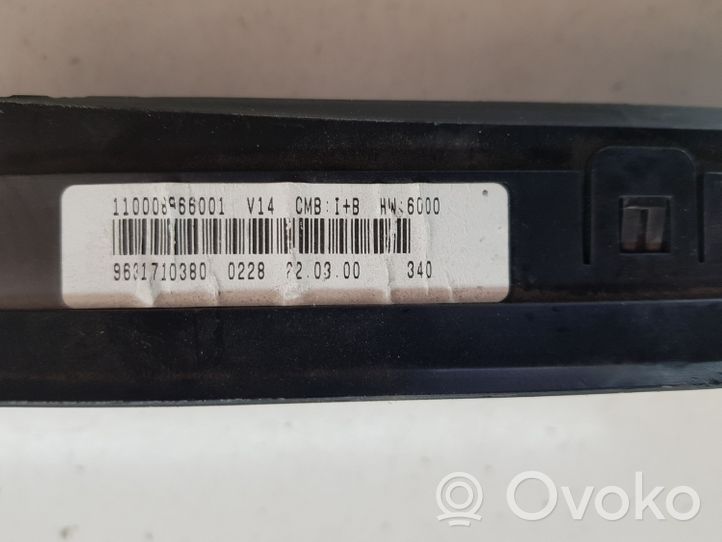 Citroen Xsara Compteur de vitesse tableau de bord 9631710380