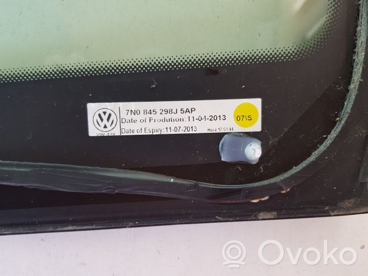 Volkswagen Sharan Rear side window/glass 7N0845298J