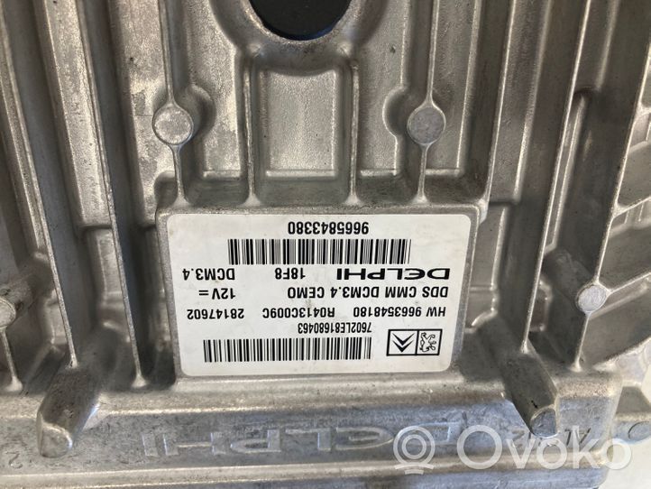 Citroen C5 Kit centralina motore ECU e serratura 9665843380