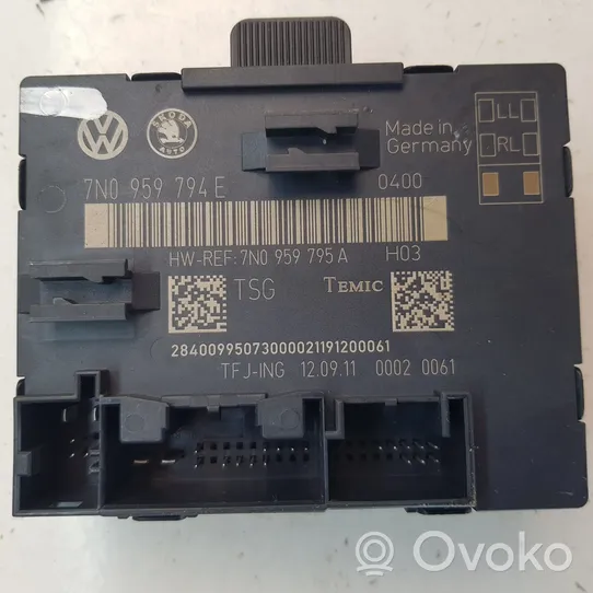 Volkswagen Sharan Door control unit/module 7N0959795A