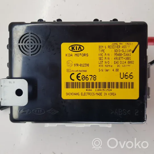 KIA Sportage Oven keskuslukituksen ohjausyksikön moduuli 954003U661