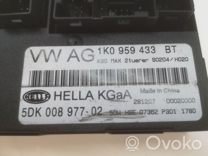 Volkswagen Tiguan Moduł / Sterownik komfortu 1K0959433BT