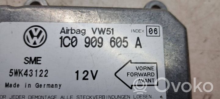 Volkswagen Multivan T5 Airbag control unit/module 1C0909605A