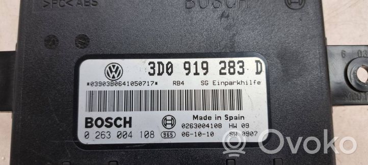 Volkswagen Phaeton Pysäköintitutkan (PCD) ohjainlaite/moduuli 3D0919283D
