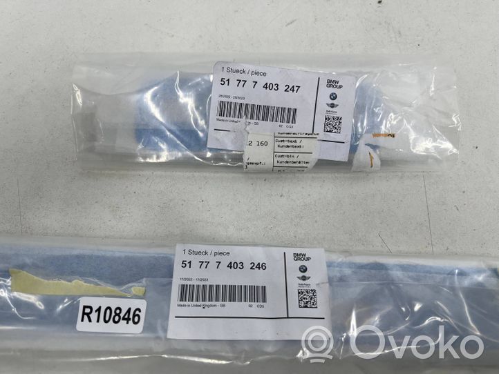 Mini Clubman F54 Kāju zonas sānu dekoratīvā apdare 7403246