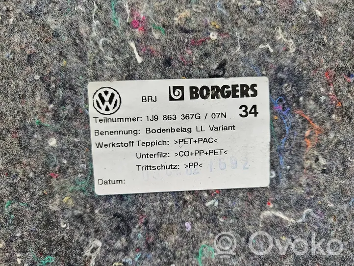 Volkswagen Golf IV Salono kilimas 1j9863367g