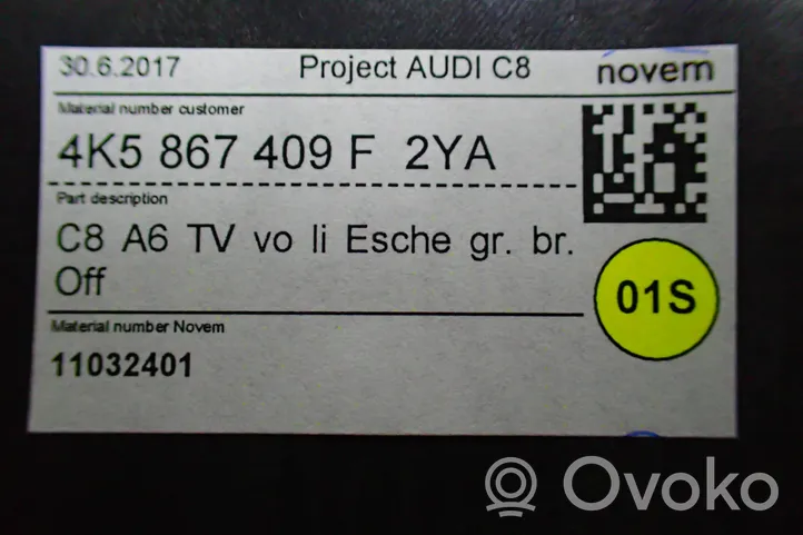 Audi A6 S6 C8 4K Etuoven verhoilu (käytetyt) 4K5867409F