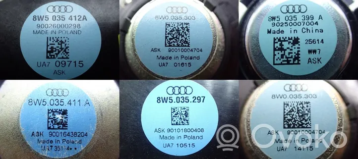 Audi A4 S4 B9 8W Äänentoistojärjestelmäsarja 8W0035223