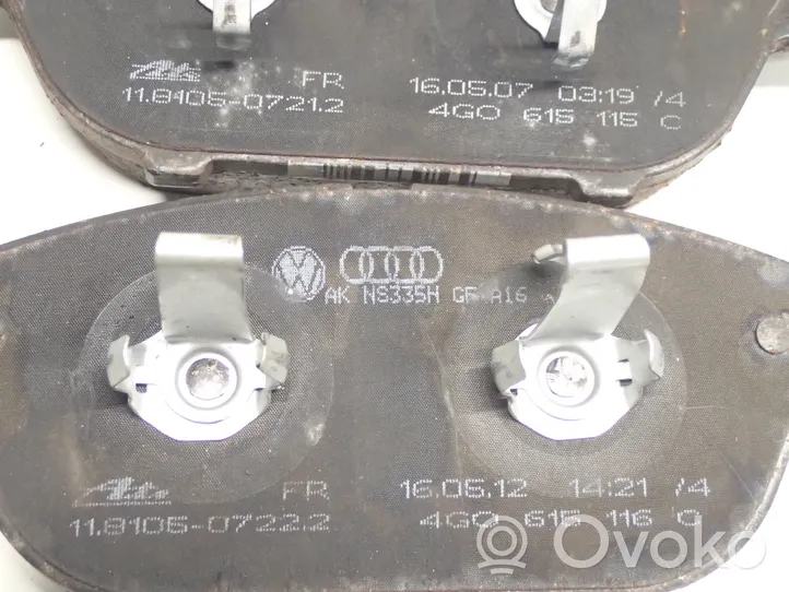 Audi A8 S8 D4 4H Pastillas de freno (delantero) 4G0615115C