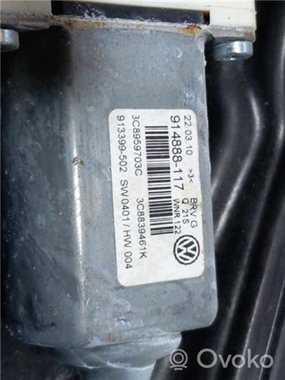 Volkswagen PASSAT CC Alzacristalli della portiera posteriore con motorino 3C8839755D