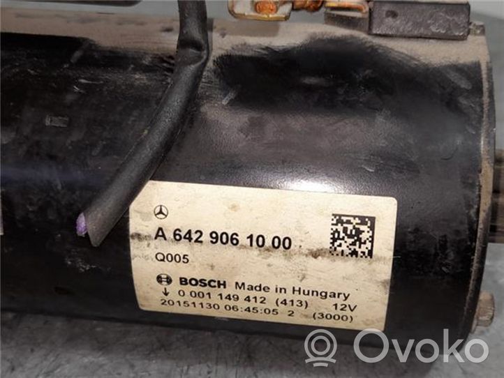 Mercedes-Benz GLE (W166 - C292) Motorino d’avviamento A6429061000