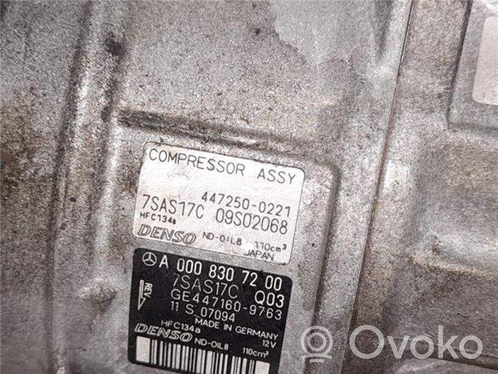 Mercedes-Benz GLE (W166 - C292) Compressore aria condizionata (A/C) (pompa) A0008307200