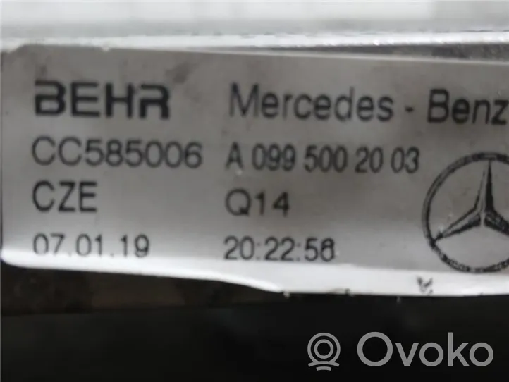 Mercedes-Benz E W213 Radiateur de chauffage A0995002003
