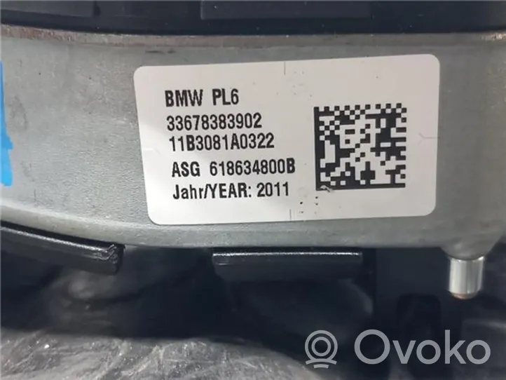 BMW 6 F12 F13 Ohjauspyörän turvatyynyn kansi 33678383902